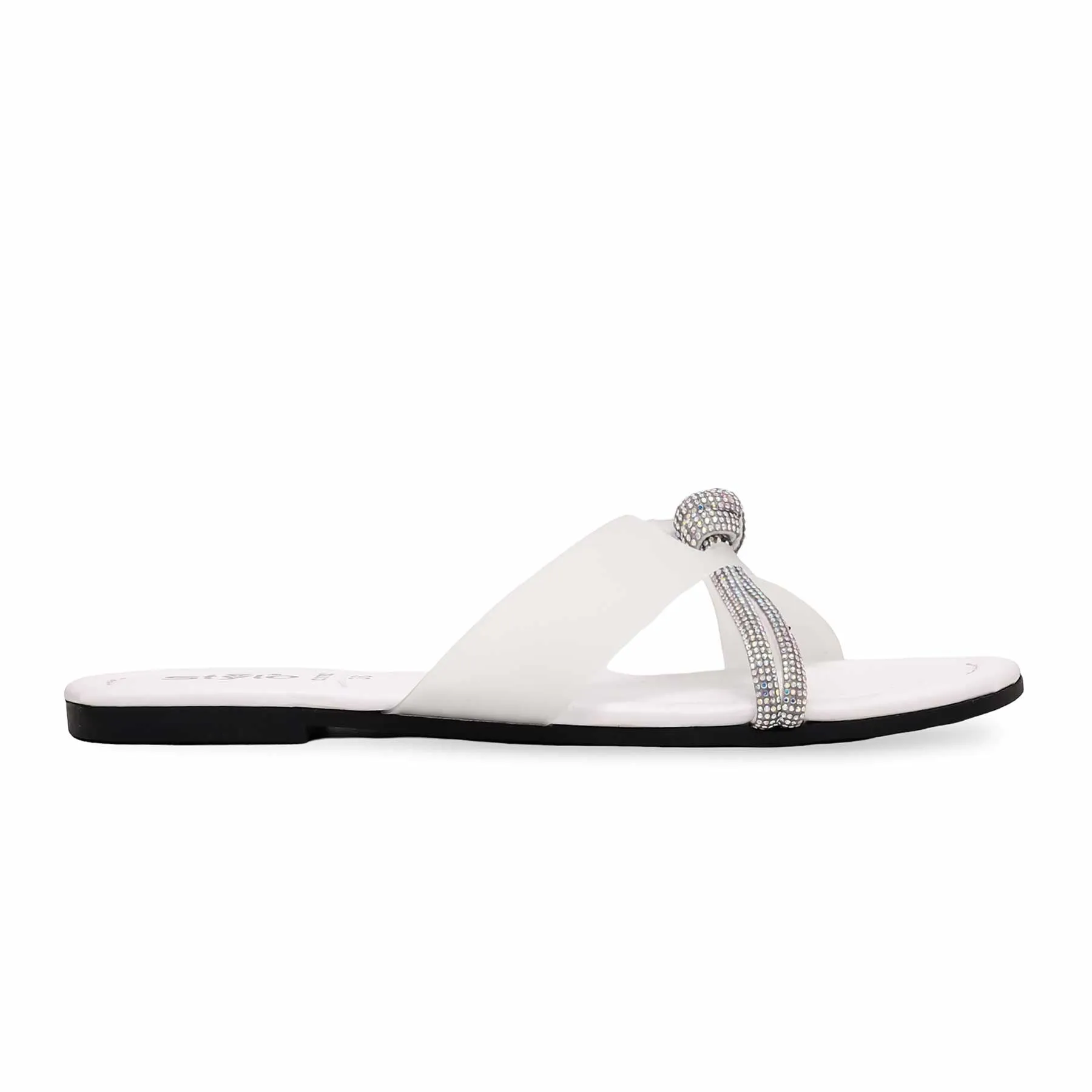 White Casual Slipper CL1782