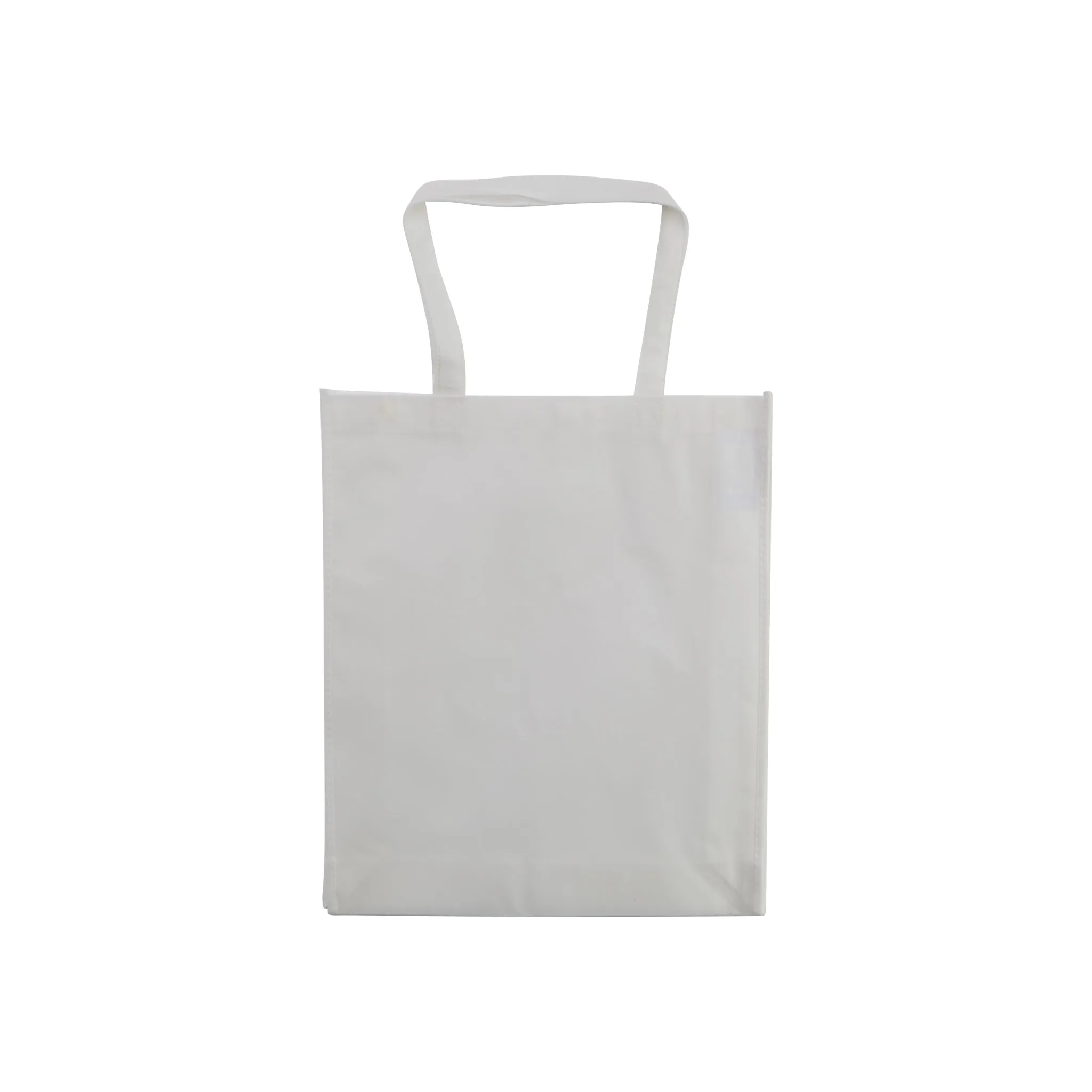 White Eco Bag Medium With Side Gussets