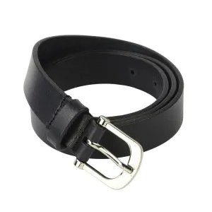 Woman Leather Belt DENVER - Leather Belt Black