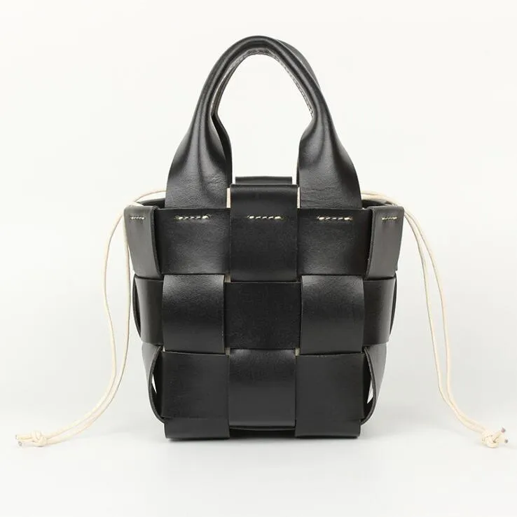 Womens Beige Shoulder Bag Leather Bucket Bag For Women