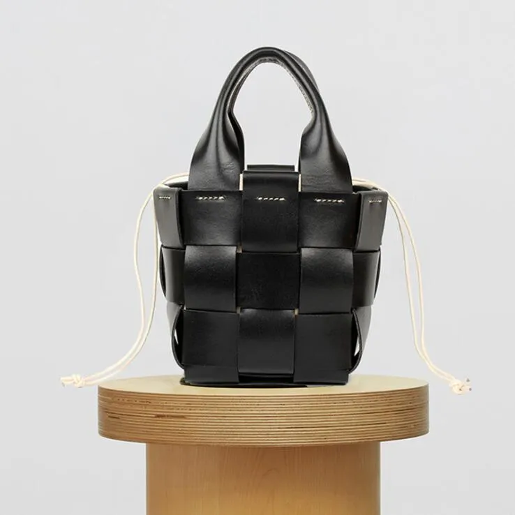 Womens Beige Shoulder Bag Leather Bucket Bag For Women