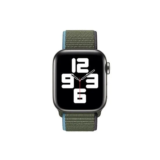 Woven Nylon Straps For Apple Watch-42/44mm/49mm New 2020 Edition(Iverness Green)
