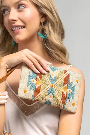 WOVEN TRIBAL PATTERN WRISTLET