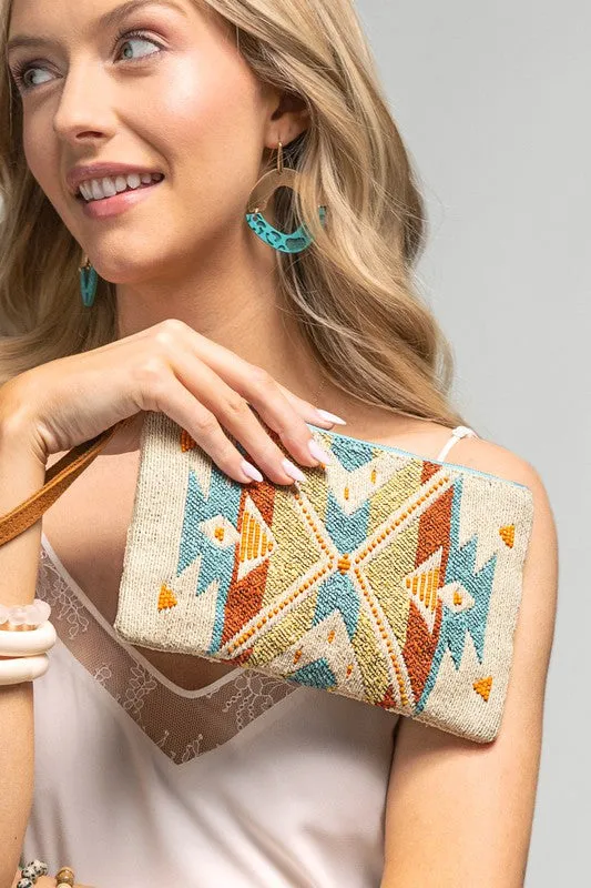 WOVEN TRIBAL PATTERN WRISTLET