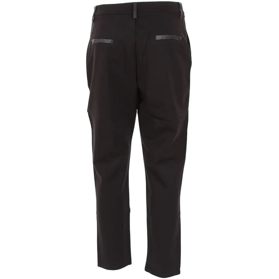 Yes Zee Pantalone Donna in punto Milano P388/CE00 0801 black