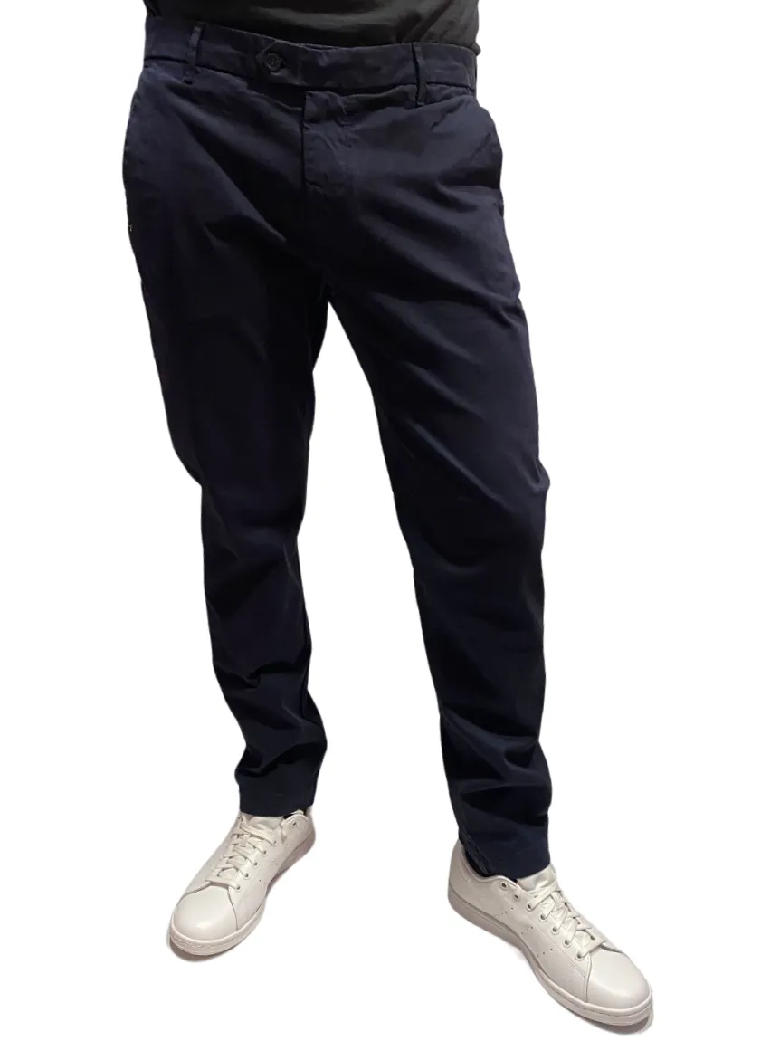 Zero Construction pantalone casual da uomo con tasche America Beddy BED040 2394 BEDDY/6SP blu